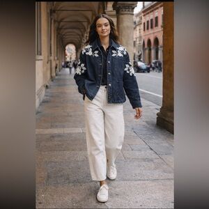 Anthropologie NWT Dolan Left Coast Embroidered
Chore Jacket size S.